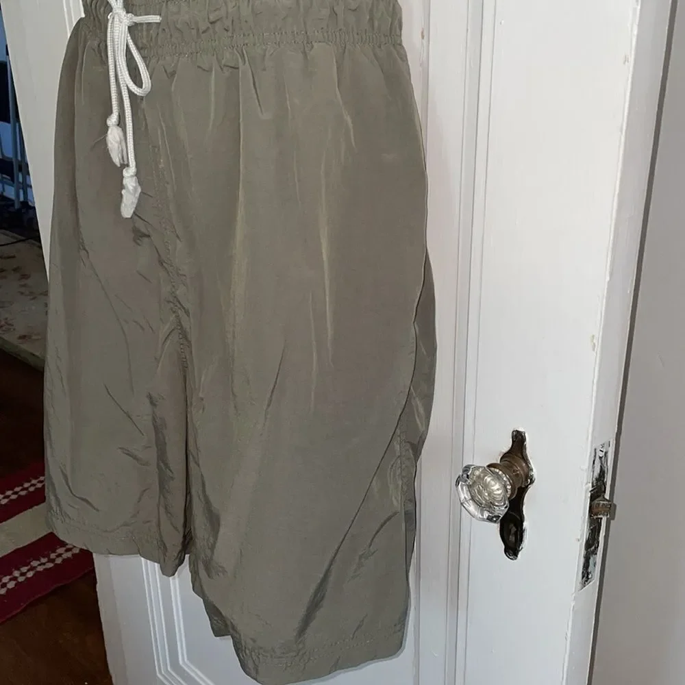 Sand N Sun‎ army green polyester swim trunks
